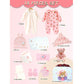 18 pcs Baby Pink Teddy Birthday Gift Hamper set for Baby Girl with travelling Suitcase, - Little Surprise Box