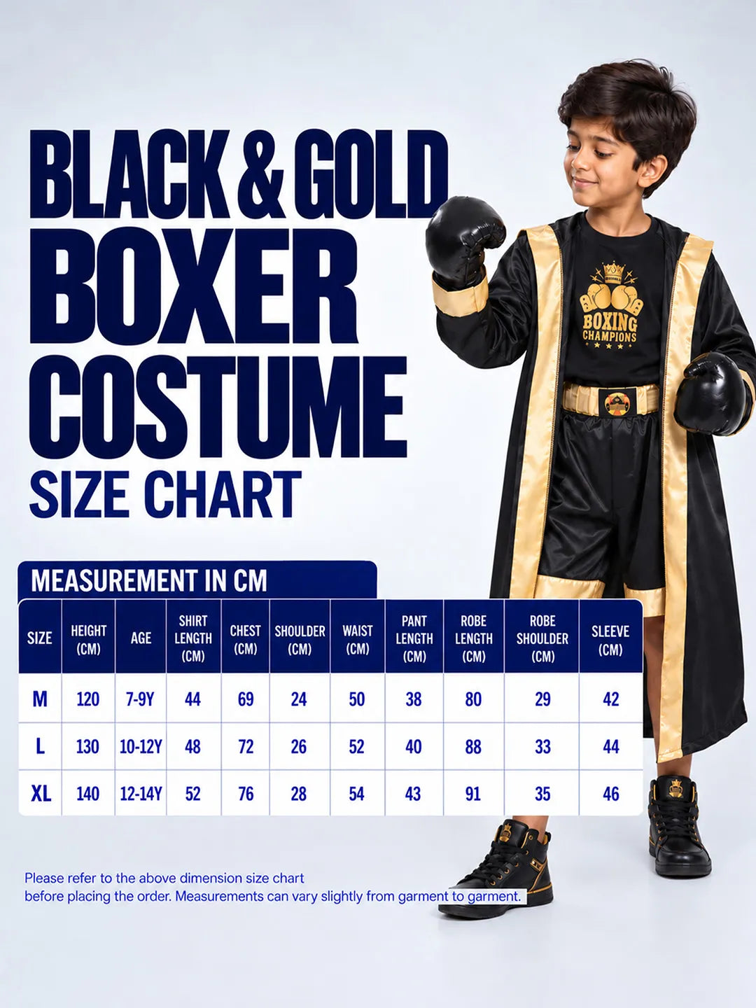Black & Gold Boxer