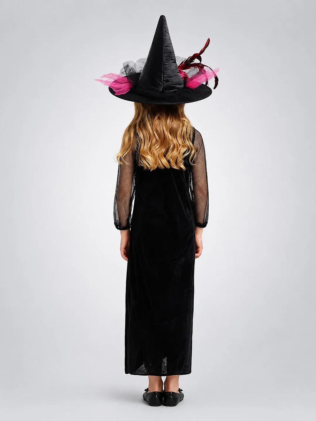 Black and Pink Witch kids' Halloween costume