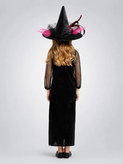 Black and Pink Witch kids' Halloween costume