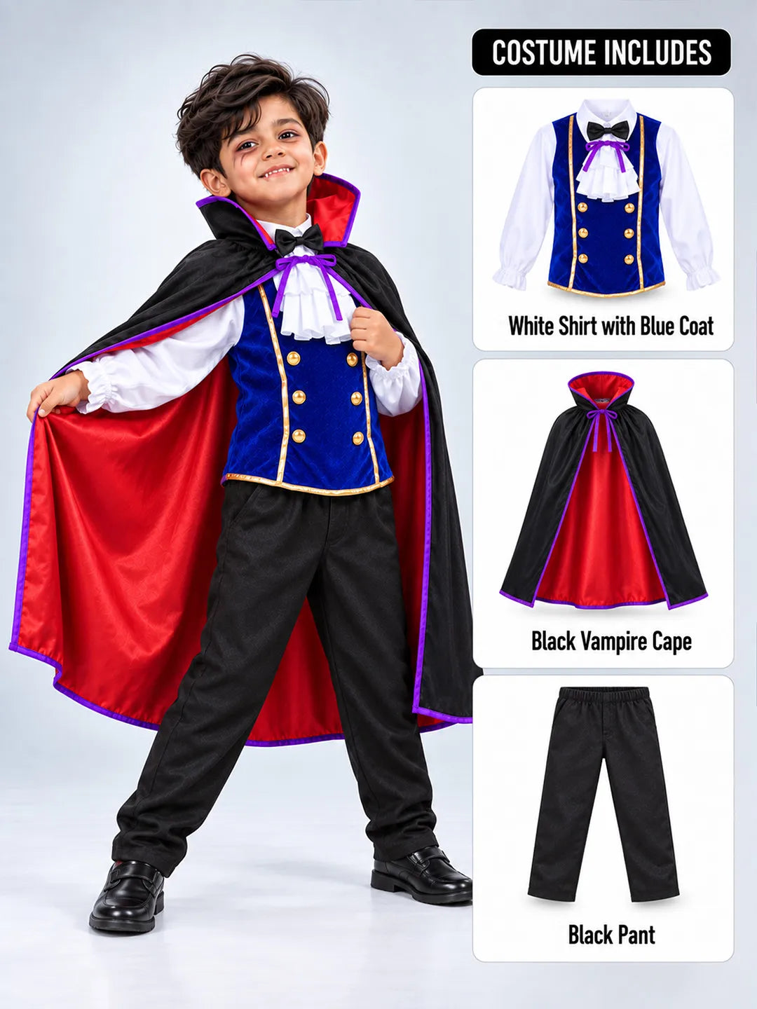 Black & Blue Coat Vampire
