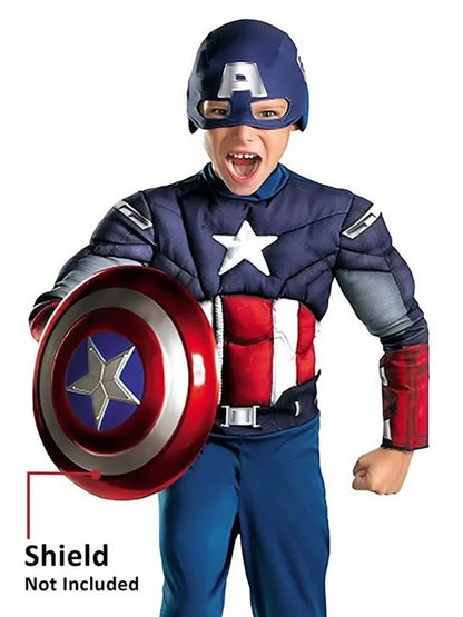 Blue Muscle Superhero kids' Halloween costume