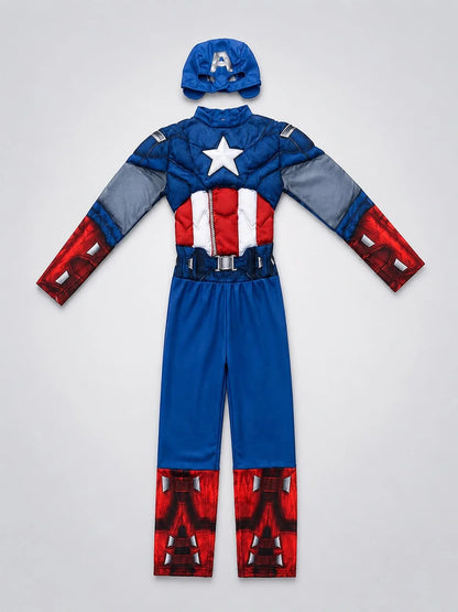Blue Muscle Superhero kids' Halloween costume
