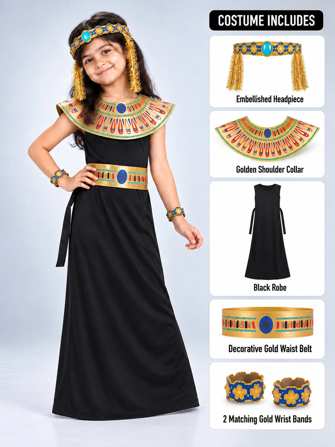 Black & Gold Egyptian Pharaoh Girl