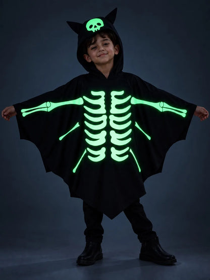 Luminous Ghost Bat Cape-Style Cloak