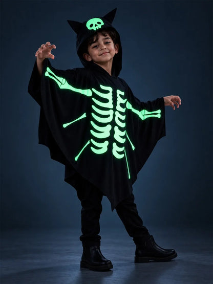 Luminous Ghost Bat Cape-Style Cloak