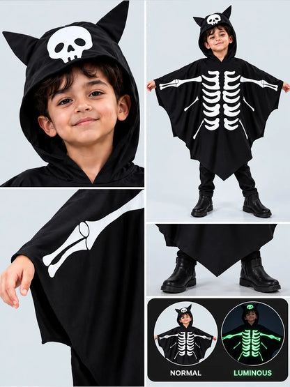 Luminous Ghost Bat Cape-Style Cloak