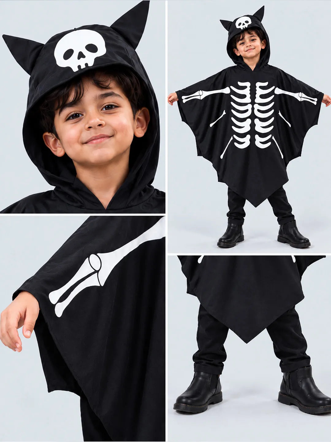 Luminous Ghost Bat Cape-Style Cloak