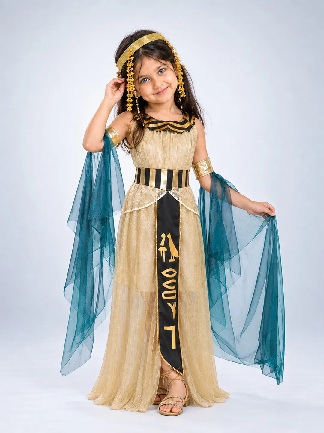 Gold & Green Egyptian Girl