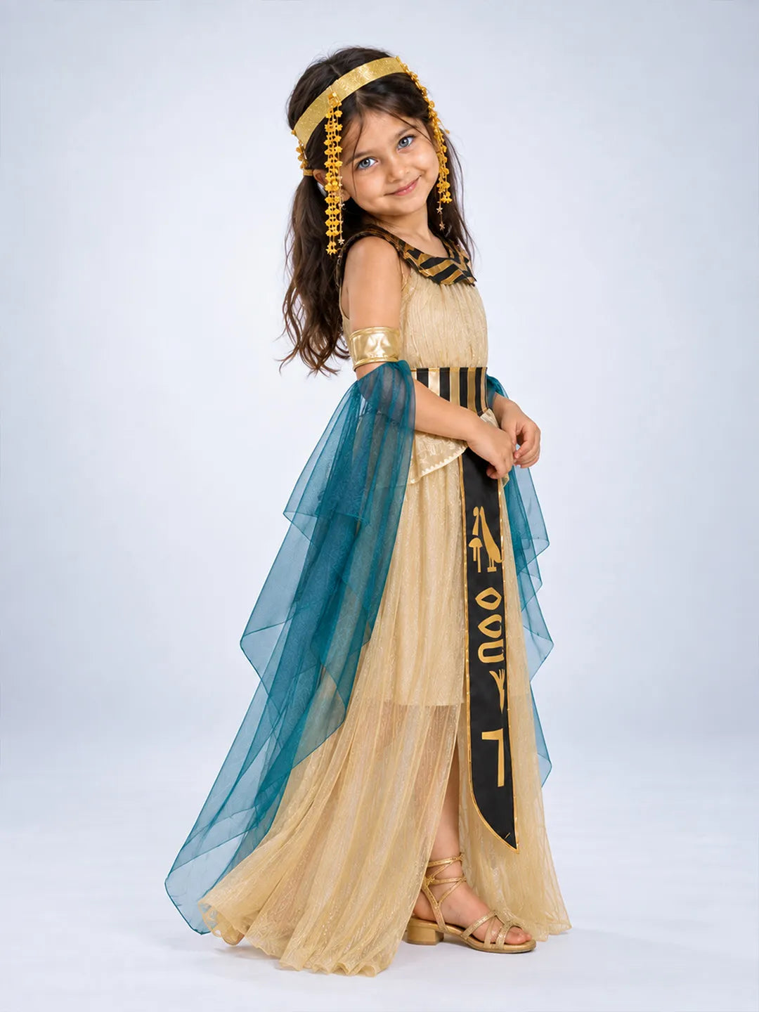 Gold & Green Egyptian Girl