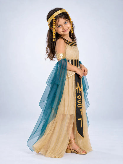 Gold & Green Egyptian Girl