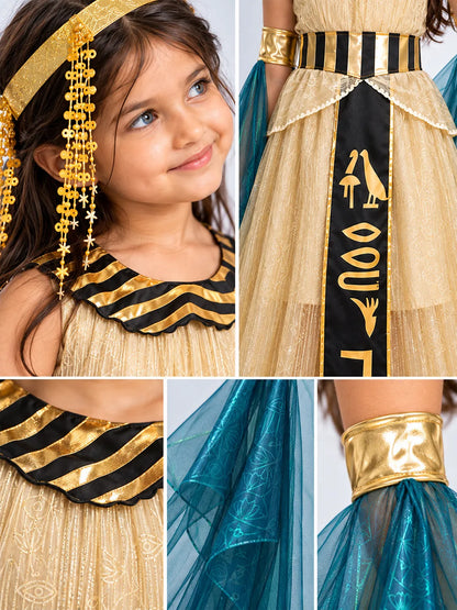 Gold & Green Egyptian Girl
