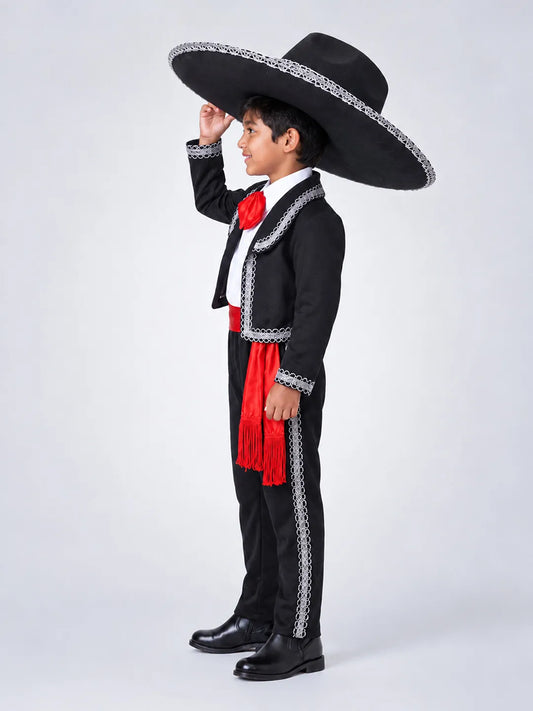 Black & Red Mexican Mariachi Boys