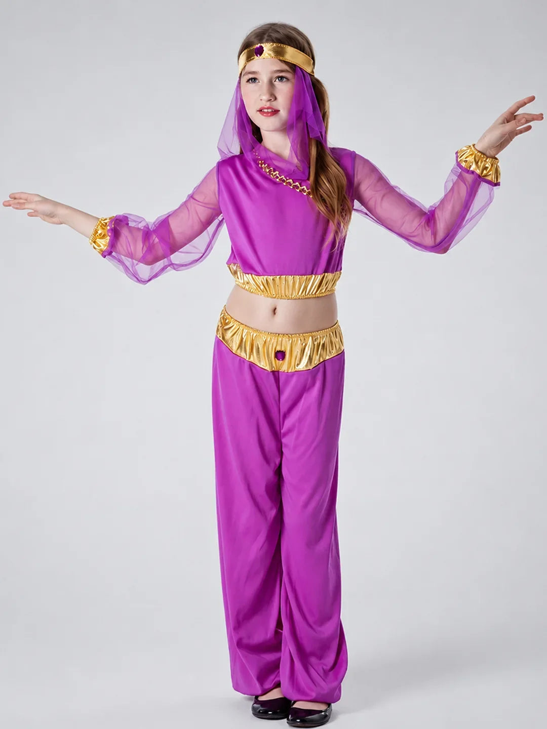 Purple Genie kids' Halloween costume