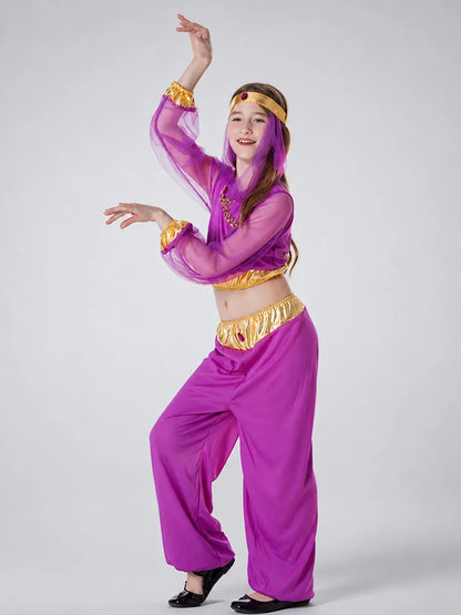 Purple Genie kids' Halloween costume