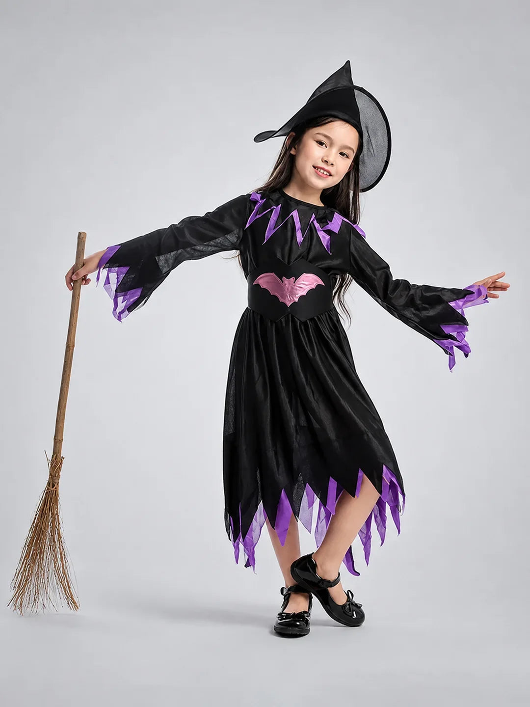 Purple Bat Witch kids' Halloween costume