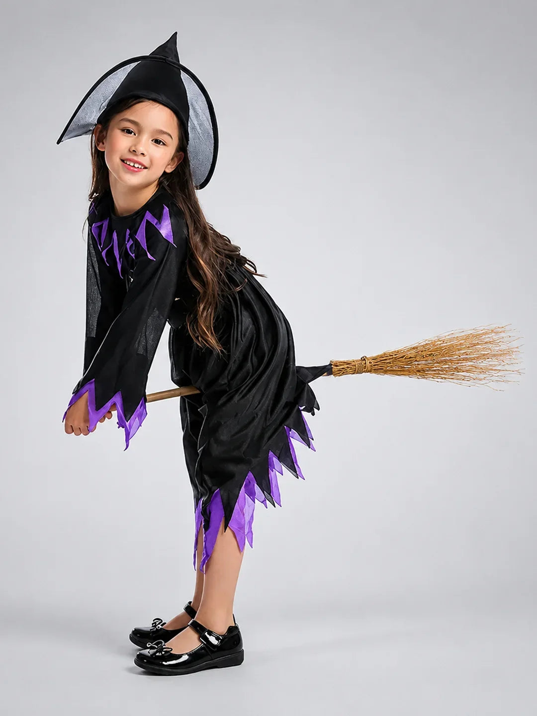 Purple Bat Witch kids' Halloween costume