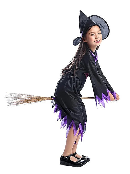 Purple Bat Witch kids' Halloween costume