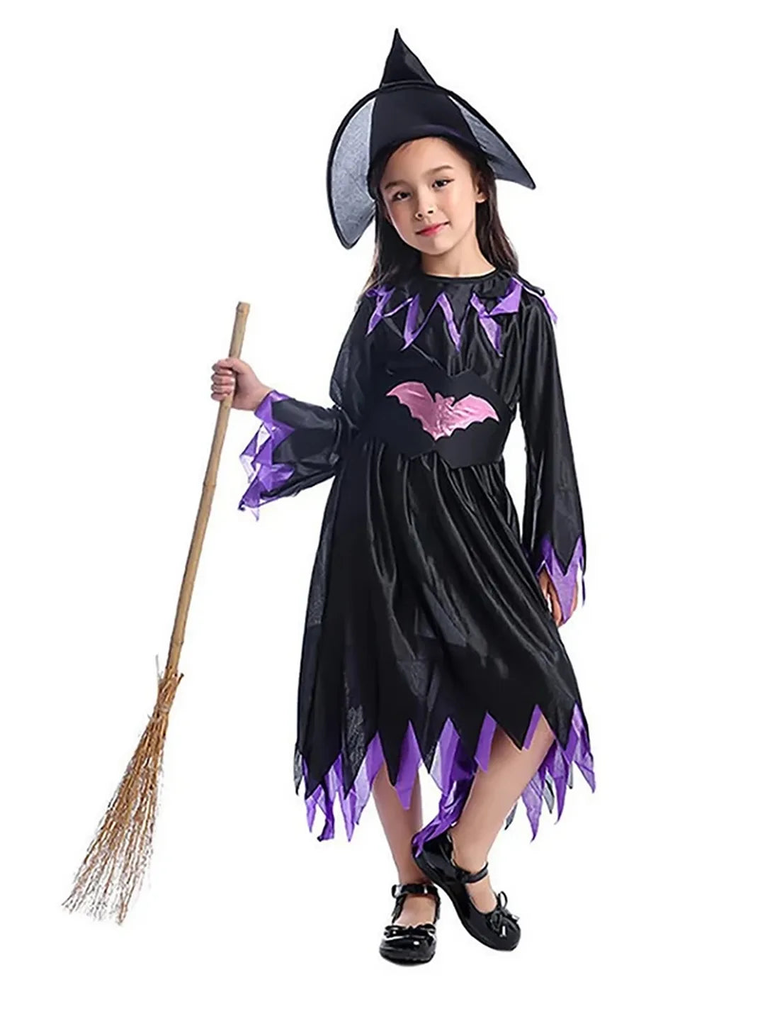 Purple Bat Witch kids' Halloween costume