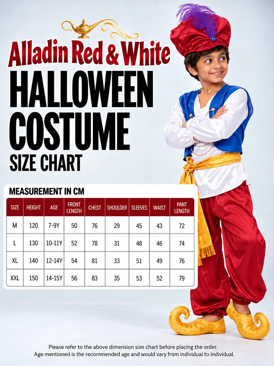 Alladin Red & White