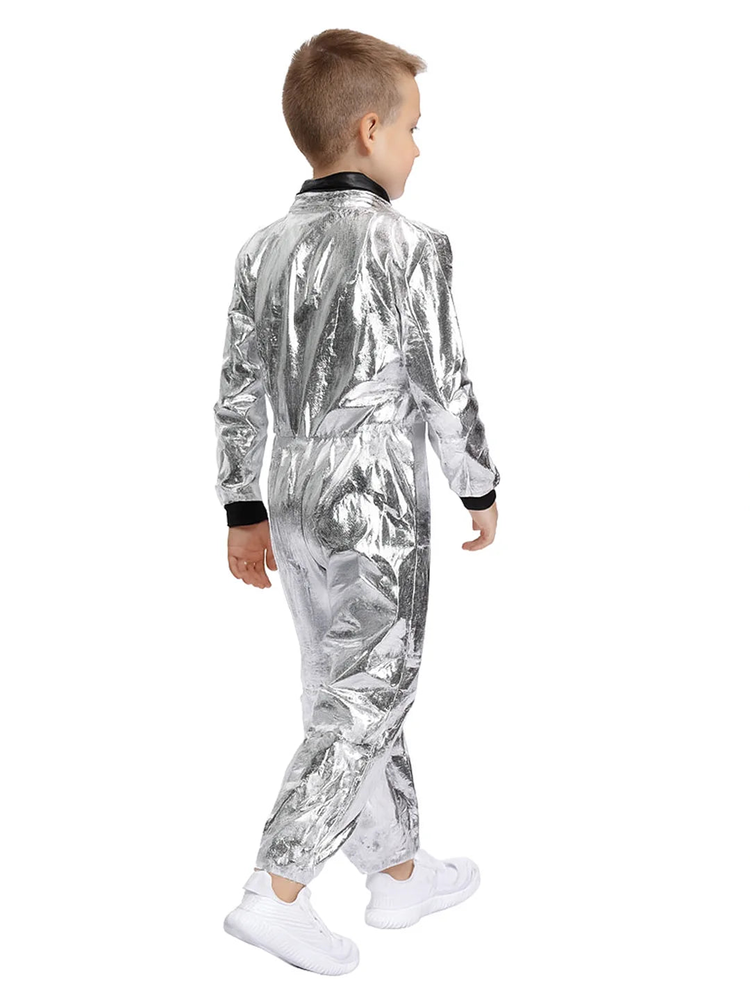Shiny Silver Astronaut kids' Halloween costume