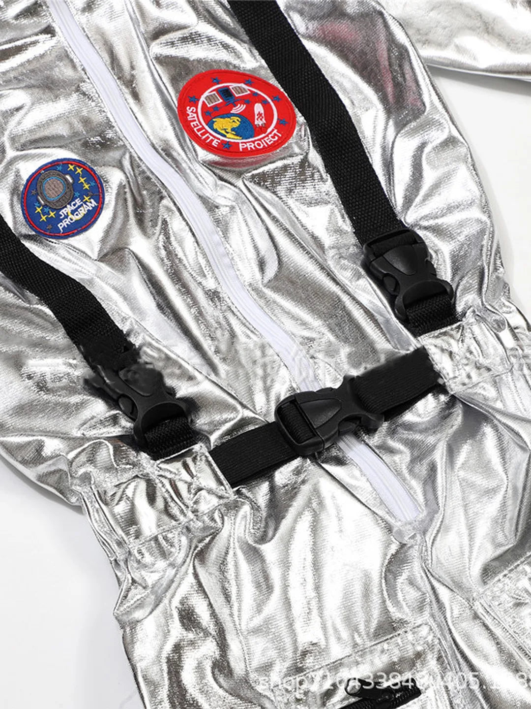 Shiny Silver Astronaut kids' Halloween costume