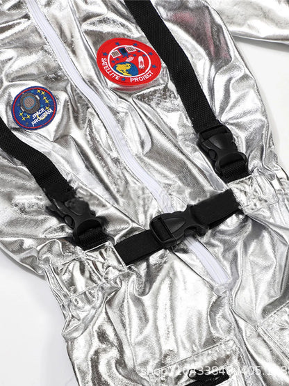 Shiny Silver Astronaut kids' Halloween costume