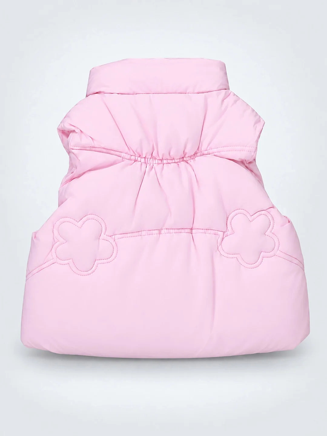 Pink Teddy Puffer Sleeveless Winter Jacket for Kids