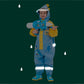 Blue & Yellow Space Full Jumpsuit Style Raincoat for Toddlers and Kids - Little Surprise Box