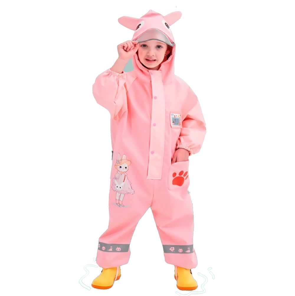 Pink Rabbit Baby,Full Jumpsuit Style Raincoat for Toddlers and Kids - Little Surprise Box