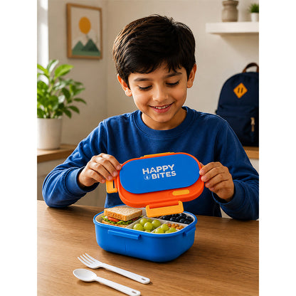 Blue Flap Happy Bites Lunch Box for kids