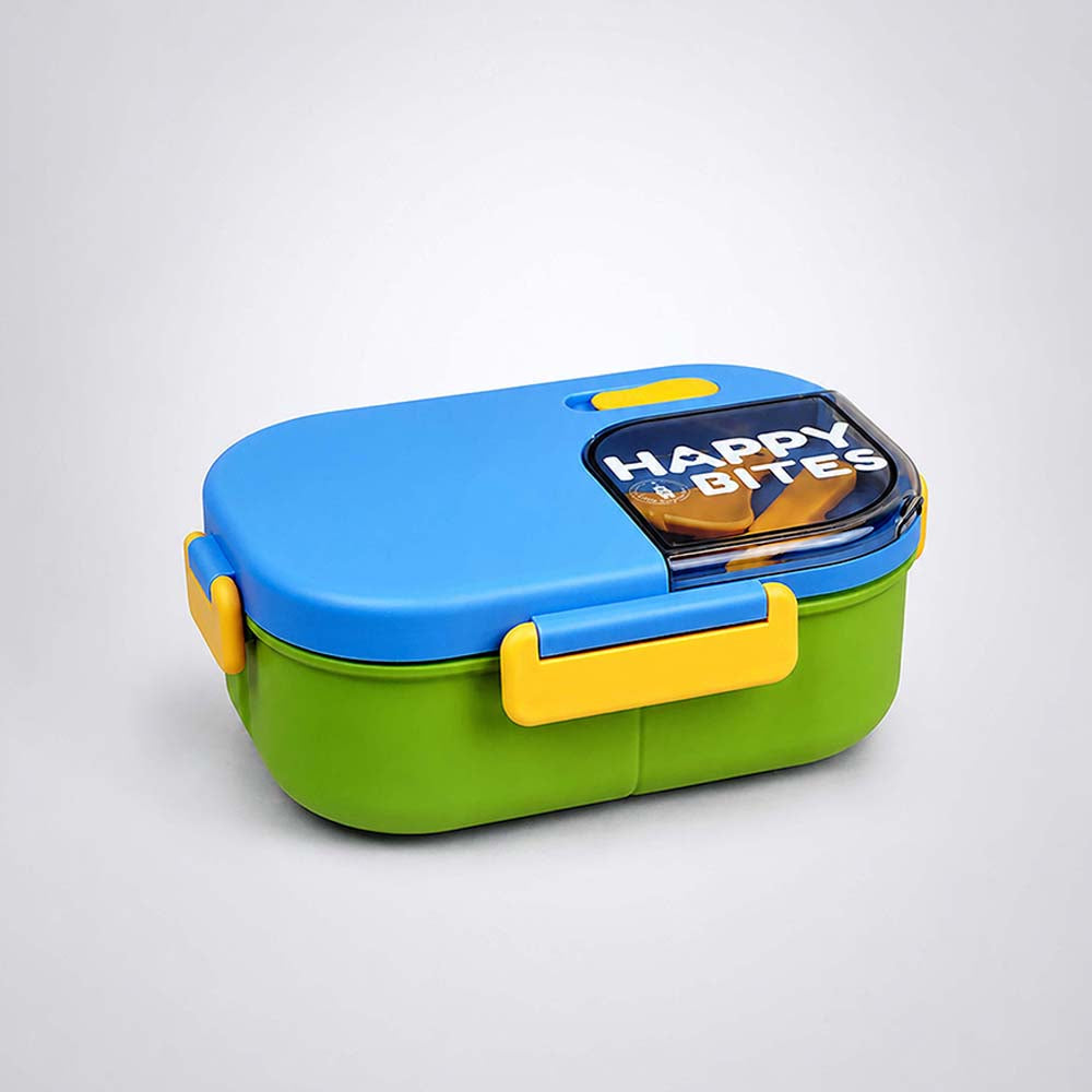 Blue Color-block, Happy Bites Bento Lunch Box