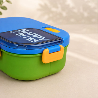 Blue Color-block, Happy Bites Bento Lunch Box