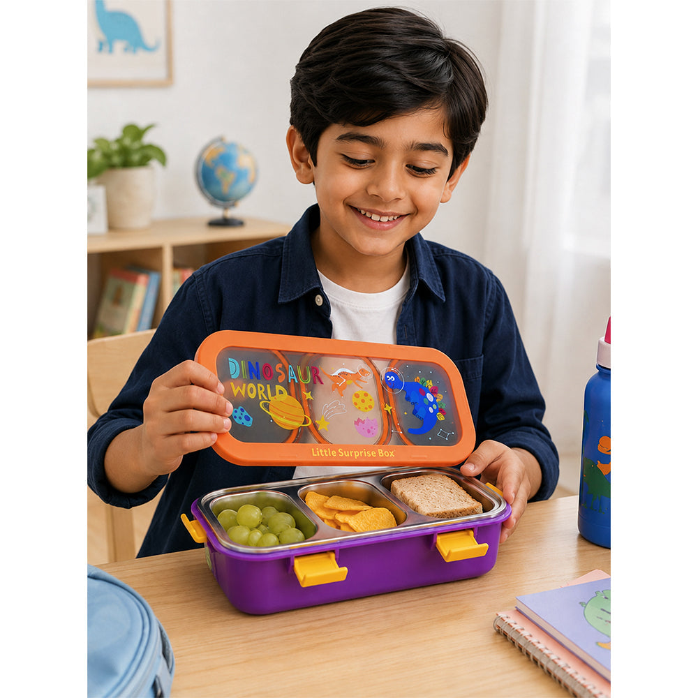 Long Rectangle Dinosaur World Lunch Box