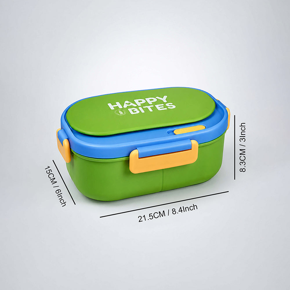 Green Flap Happy Bites Bento Lunch Box