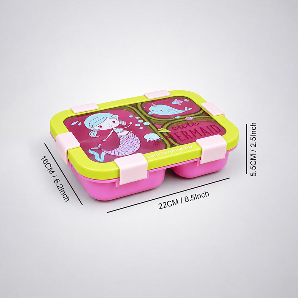 Compact Cute Mermaid Lunch Box