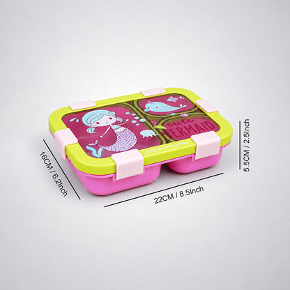 Compact Cute Mermaid Lunch Box