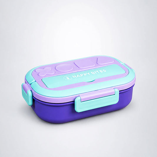Mint & Purple Shapes Happy Bites Bento Lunch Box