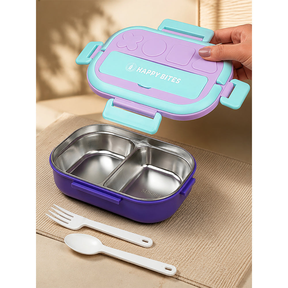 Mint & Purple Shapes Happy Bites Bento Lunch Box