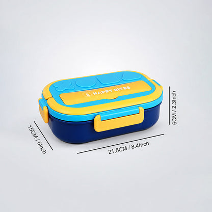 Orange & Blue Shapes Happy Bites Bento Lunch Box
