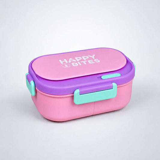 Pink Flap Happy Bites Bento Lunch Box