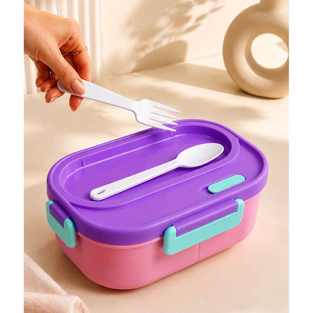 Pink Flap Happy Bites Bento Lunch Box