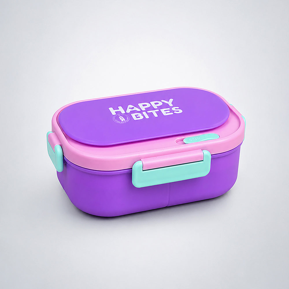 Purple Flap Happy Bites Bento Lunch Box
