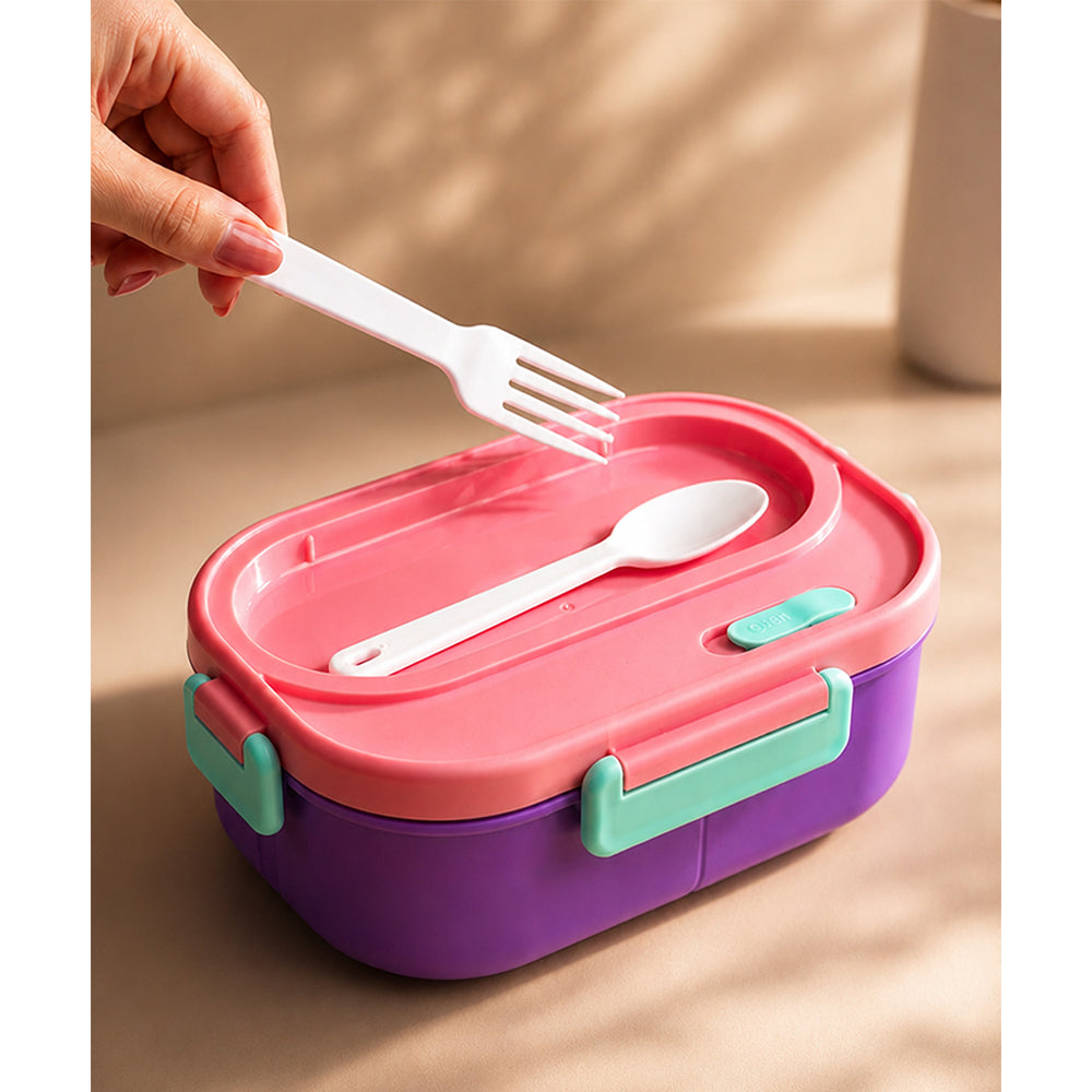 Purple Flap Happy Bites Bento Lunch Box