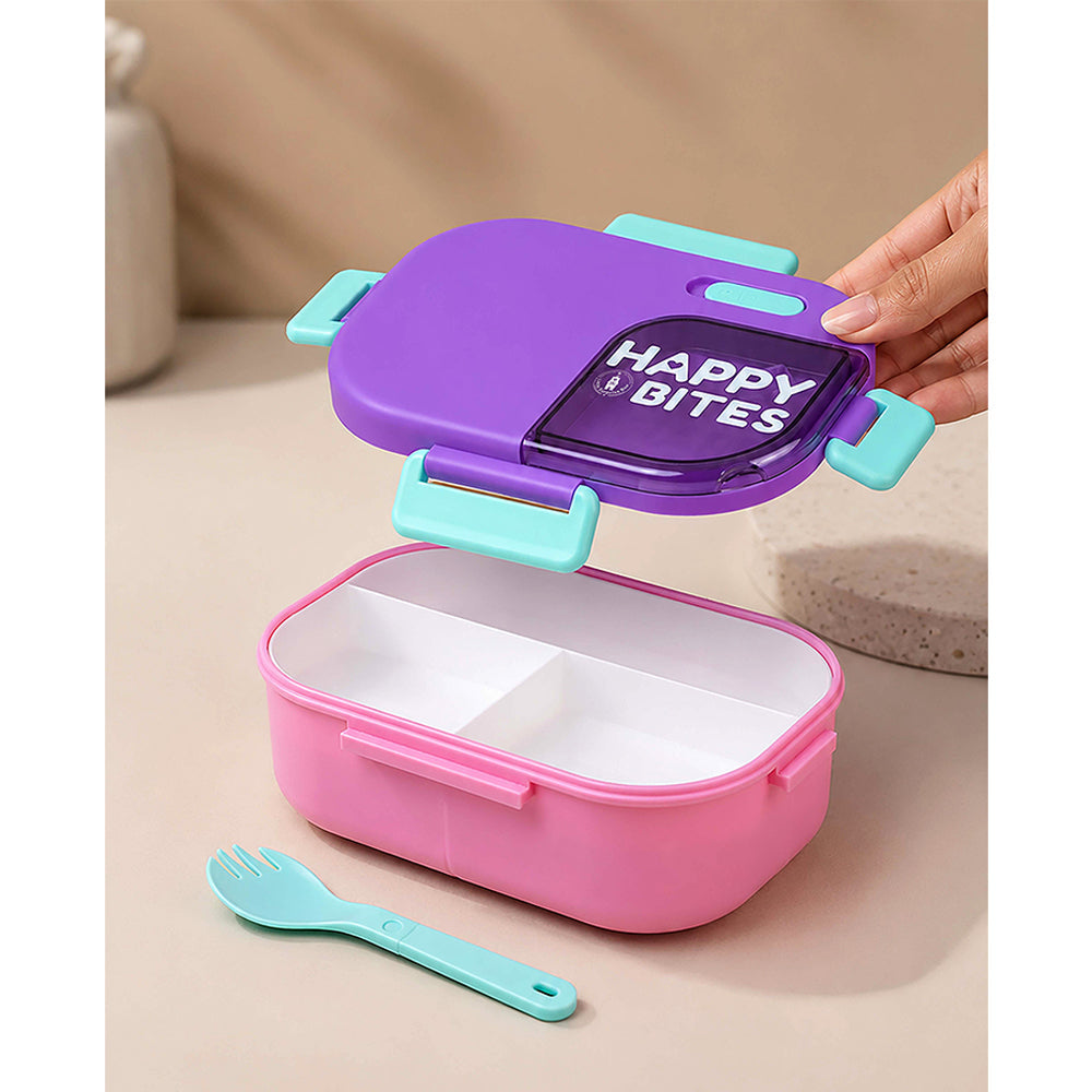 Purple Window Color-block, Happy Bites Bento Lunch Box
