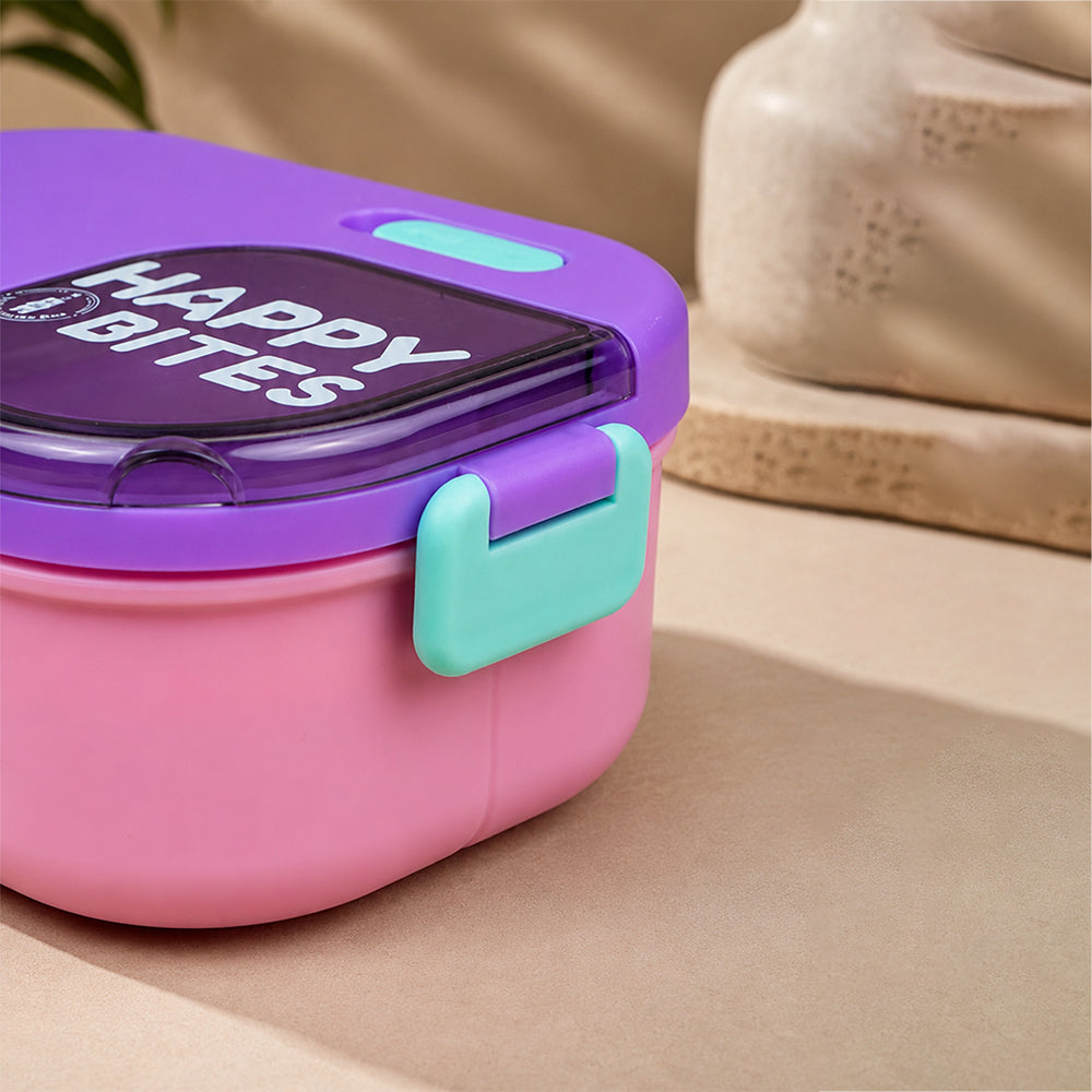 Purple Window Color-block, Happy Bites Bento Lunch Box
