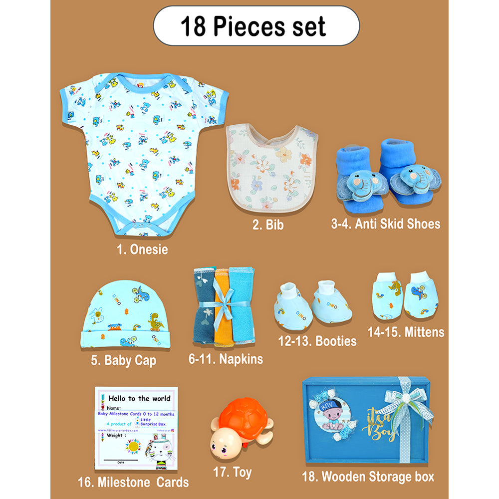 Blue Joy Newborn Hamper 0-12 Months - Little Surprise Box