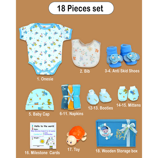 Blue Joy Newborn Hamper 0-12 Months - Little Surprise Box