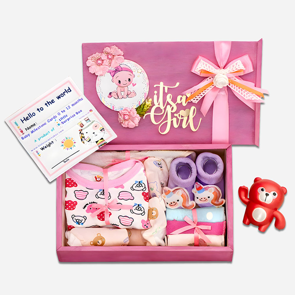 Pink Blush Newborn Hamper 0-12 Months - Little Surprise Box