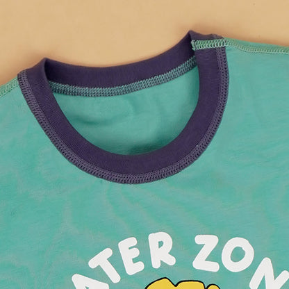 Surfing Lion soft Cotton Joggers Nightsuit set for Kids - Little Surprise Box